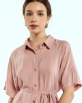 SIXDO Woven Flared Dress for Women